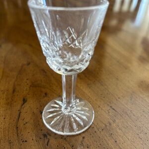 Waterford crystal liquer glasses Lismore pattern